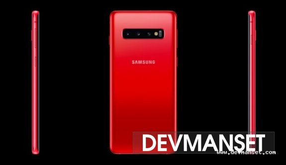 Samsung şirketinden kırmızı renge sahip Galaxy S10 modeli