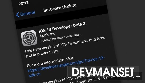 Apple şirketinden iOS 13 Betası için son bir güncelleme geldi