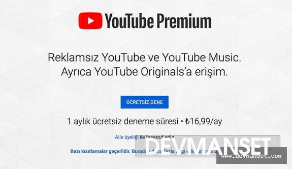 Youtube Music bedava Premium üyelik zamanı 1 aya mı düştü?