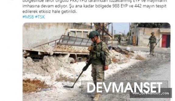 Barış Pınarı harekatıyla alakalı açıklama yapıldı