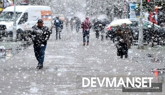 Beklenen kar İstanbul'a geliyor