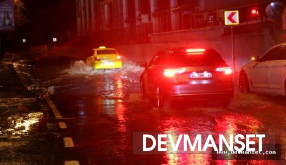 İstanbul ilinde sağanak yağış başlamış durumda
