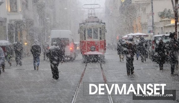 İstanbul'a Perşembe sabahında kar geliyor