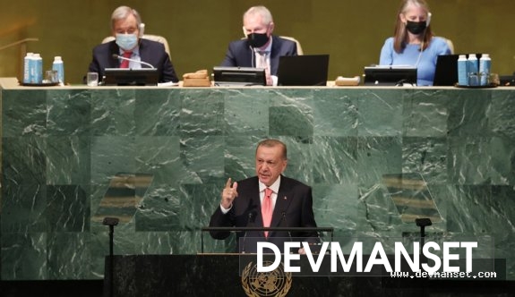 Cumhurbaşkanı Erdoğan BM liderlerine bakarak söyledi "İSLAM DÜŞMANLIĞINI BİR İNSANLIK SUÇU OLARAK GÖRÜYORUZ"