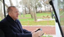 Cumhurbaşkanı Erdoğan Millet Bahnesi'nde incelemeler yaptı