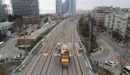 Gebzeli - Halkalı arasındaki tren hattı havadan görüntülendi