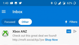 Outlook Mobile için reklam özelliği duyurusu yapıldı