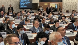Bakan Koca, 75. Dünya Sağlık Asamblesi’ne katıldı