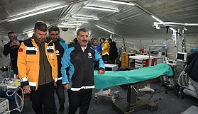 Sağlık Bakanı deprem bölgesinde tespit edilen hastalıkları aktararak vatandaşları uyardı!